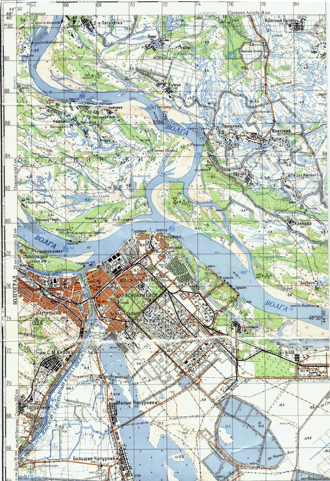 Каршевитое волгоградская область карта