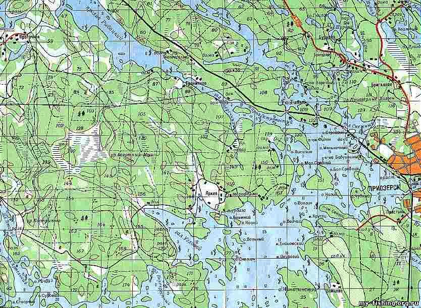 Карта рек и озер ленинградской области для рыбалки